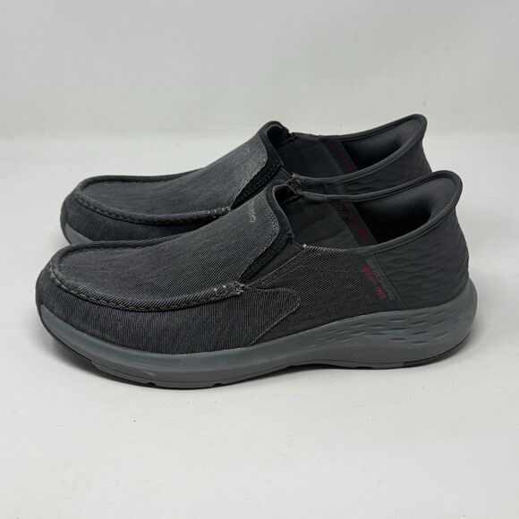 Skechers Parson Dewitt Slip Ins Shoes Mens 12 WW Extra Wide Fit Gray Loafers main image 4